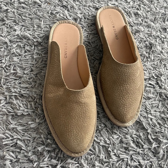 Lucky Brand Shoes - Lucky Brand Mules tan leather